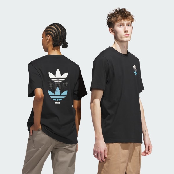 Negro Polo de skateboarding Triple Trifolio