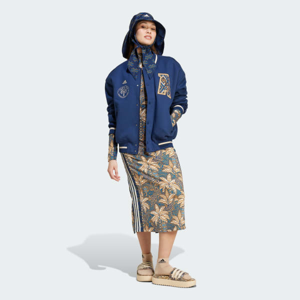 adidas x FARM Rio Collegiate Jacket Blue adidas UK