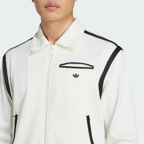 adidas Premium Track Top - White | Free Shipping with