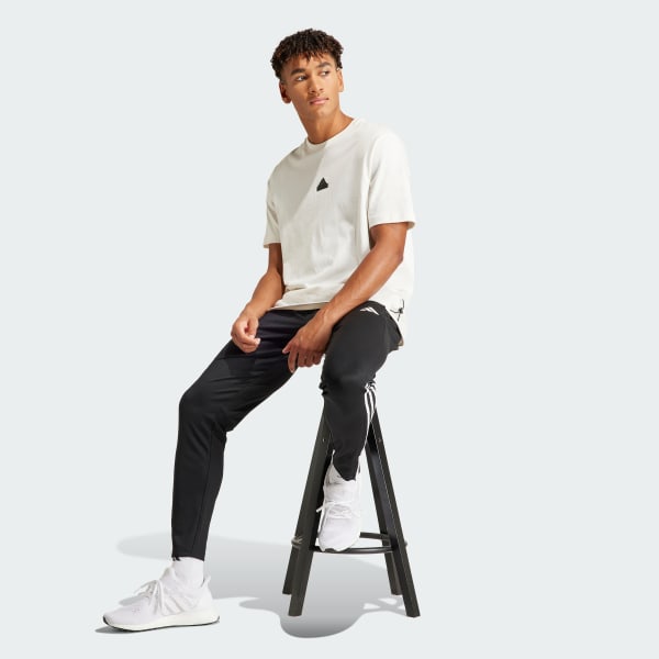 Black Sereno AEROREADY Cut 3-Stripes Regular Slim Tapered Pants
