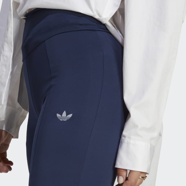 adidas Flared Pants Women\'s Split | adidas - | Blue Lifestyle with US Hem