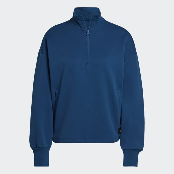 Bleu Sweat-shirt à zip 1/4 Future Icons Badge of Sport W6697