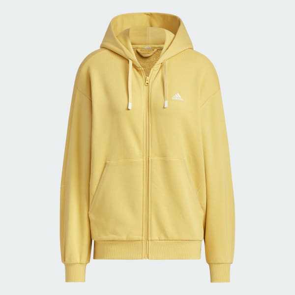 adidas フルジップ フーディーパーカー アディダス ワーディング ルーズフィット フレンチテリー