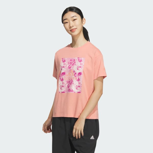 レッド W GRFX SS TEE2