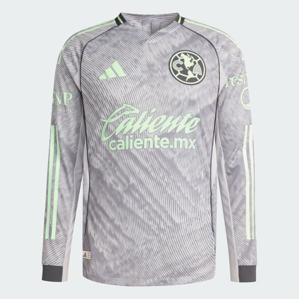 Gris Tercer Jersey Club América 25/26 Manga Larga Versión Jugador