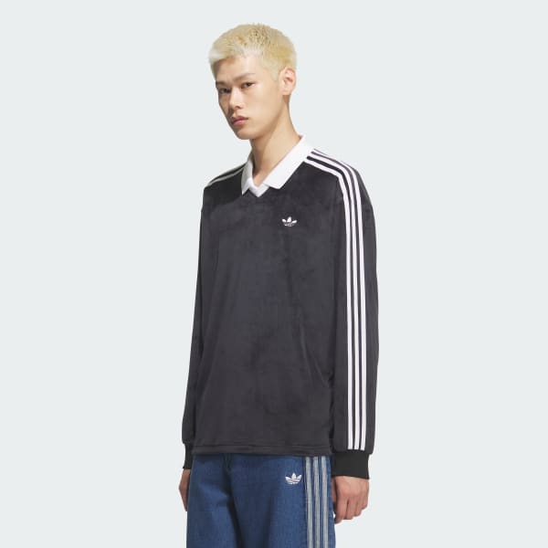 Black 벨루어 폴로 롱 슬리브