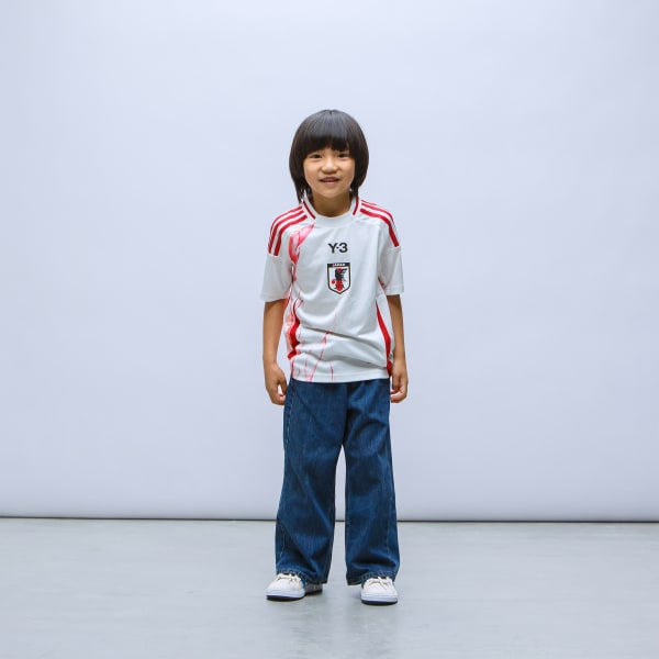 White Japan x Y-3 24 Away Jersey Kids