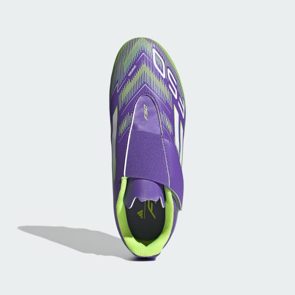 Morado Zapatos de fútbol Club F50 cierre por contacto firmes/multiterreno niños