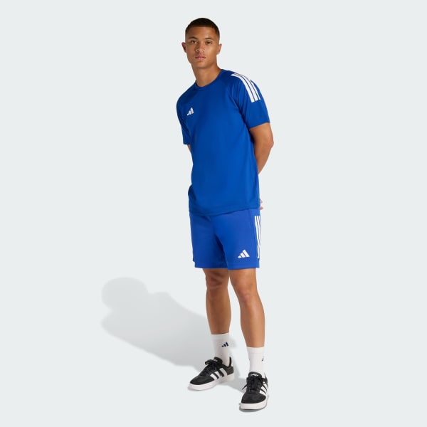 Blue CLIMACOOL SERENO 3-STRIPES T-SHIRT