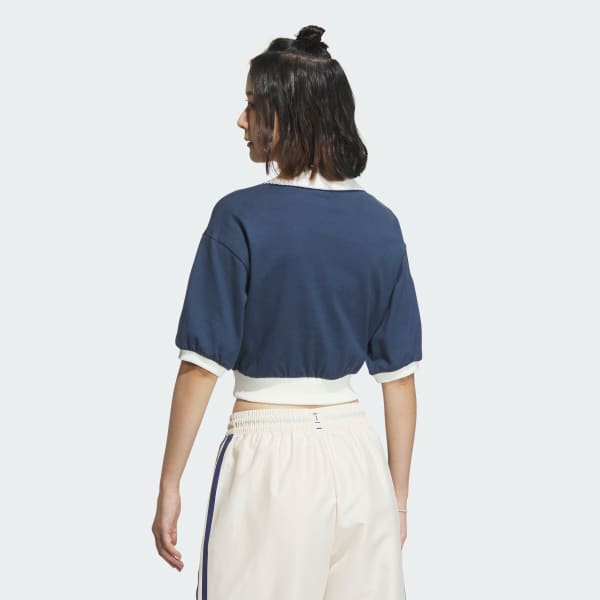 สีขาว เสื้อโปโลแขนสั้น Summer Holiday Graphic Play