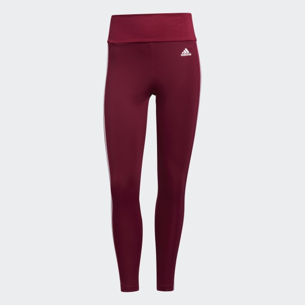 Red Designed to Move High-Rise 3-Stripes 7/8 Sport Tights 28776