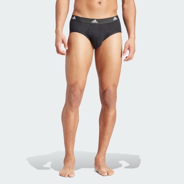 Nero Slip Active Flex Cotton Underwear (Confezione da 3)