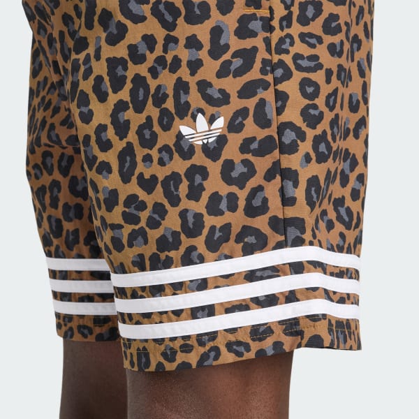 ヒョウ柄アディダスメンズオリジナルLeopard 8 Inch Swim Short adidas Leopard 8 Inch Swim Short - Brown | Free Shipping