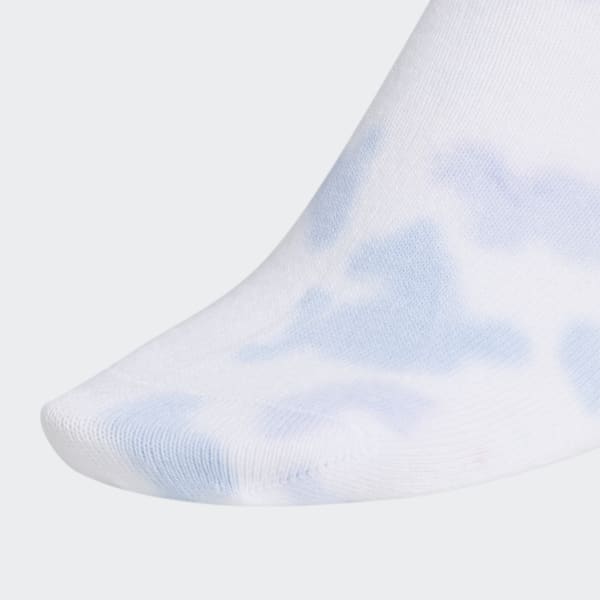 Blue 3-Stripes Color Wash Low-Cut Socks 3 Pairs EY1100X