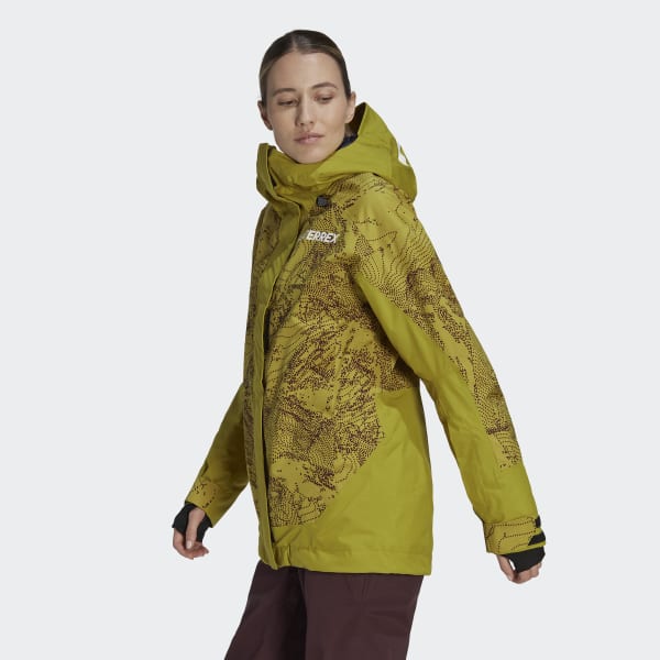 Verde Giacca Terrex 2-Layer Insulated Snow Graphic TJ077