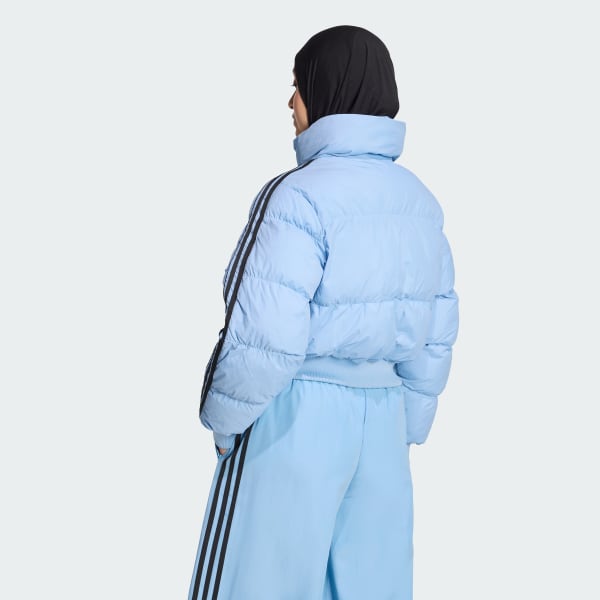 Blue 아디컬러 크롭 다운 푸퍼