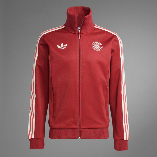 adidas FC Bayern Track Top - Red | Free Shipping with