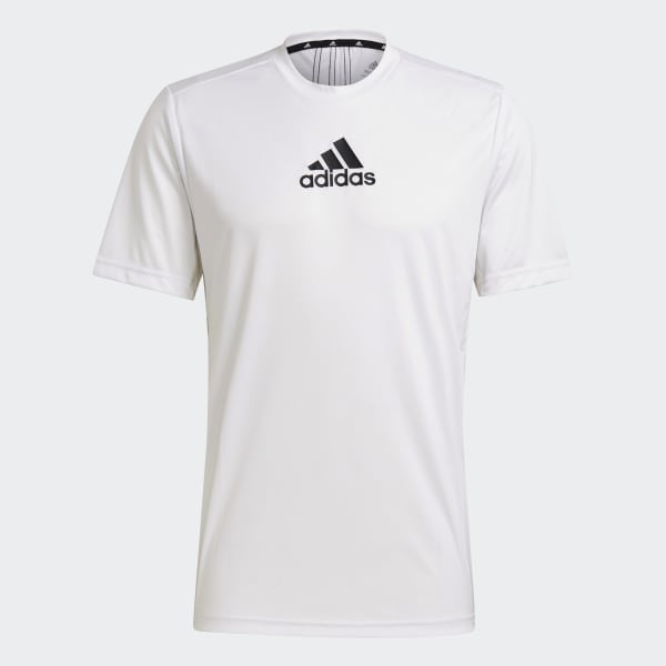 Beyaz Primeblue Designed To Move Sport 3-Stripes Tişört 28890