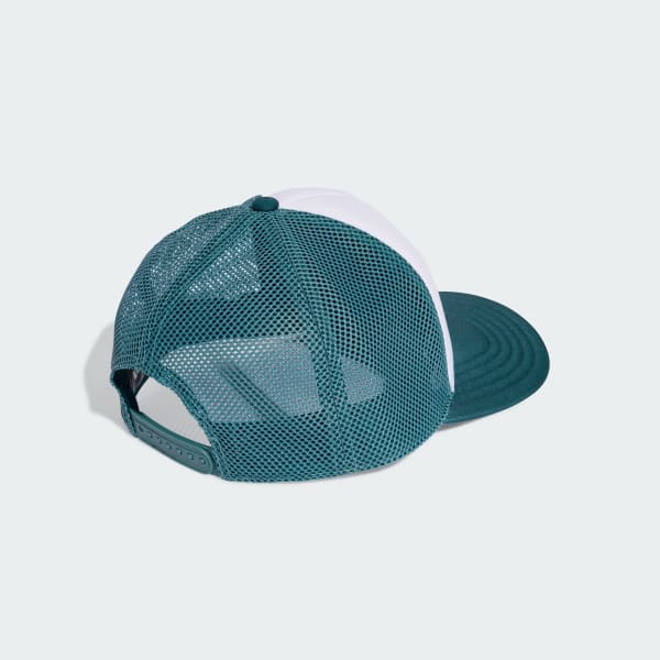 White Snapback Trucker Cap