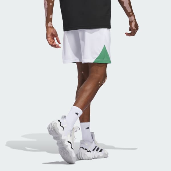 White Basketball Badge of Sport Shorts