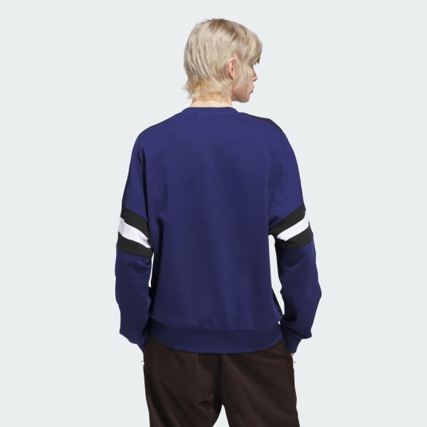 Azul SUDADERA DE CUELLO REDONDO INSPIRADA EN EL SKATEBOARDING VINTAGE