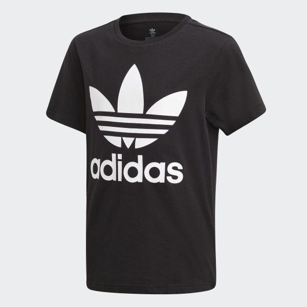 sejr orientering Et bestemt Sort og hvid Trefoil t-shirt til børn | adidas Danmark