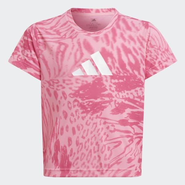 Pink AEROREADY Sport Icons Animal Print Tee