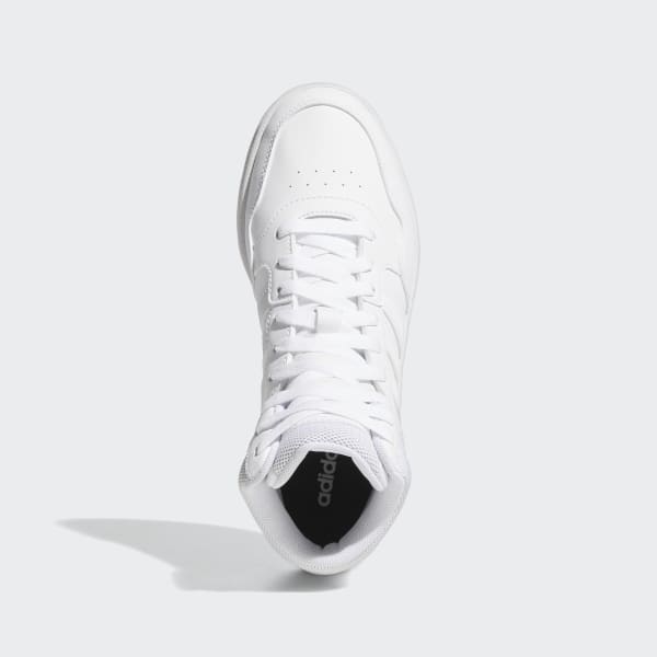 White Hoops 3.0 Mid Classic Shoes