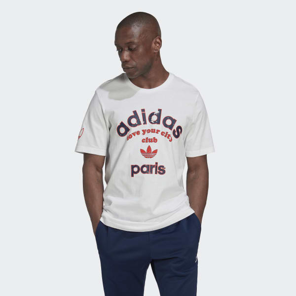 Blanco Camiseta Paris Collegiate City BWA21
