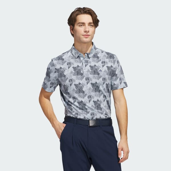 Blue Go-To Printed Polo Shirt
