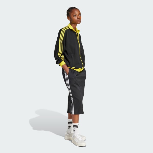 Black Smiley Loose Track Top