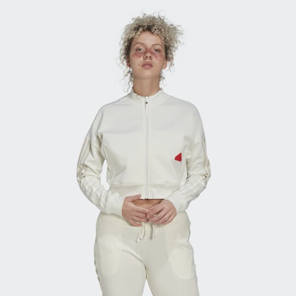 Weiss Cropped Track Top XR798