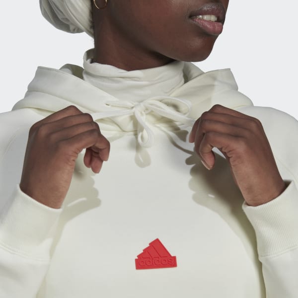 White Oversized Hoodie HQ512