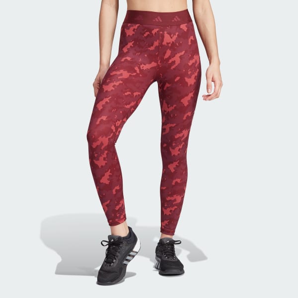 Burgundy Mallas 7/8 Techfit Camo