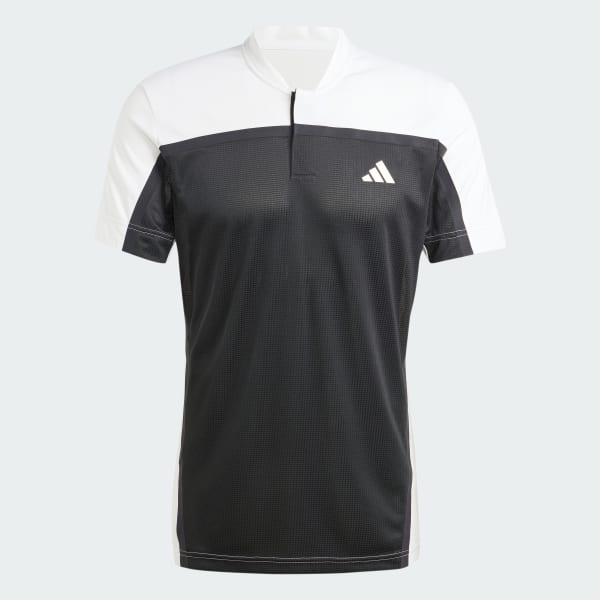 Nero Polo da tennis HEAT.RDY Pro FreeLift Henley