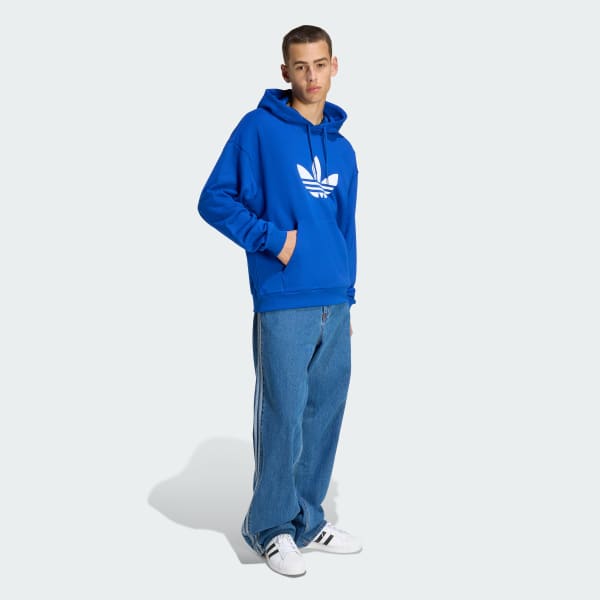 Bleu SWEAT-SHIRT À CAPUCHE TRÈFLE ADICOLOR