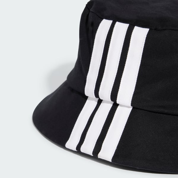 Μαύρο 3-Stripes Bucket Hat
