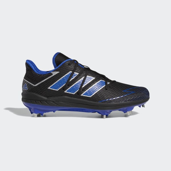 black and blue baseball cleats