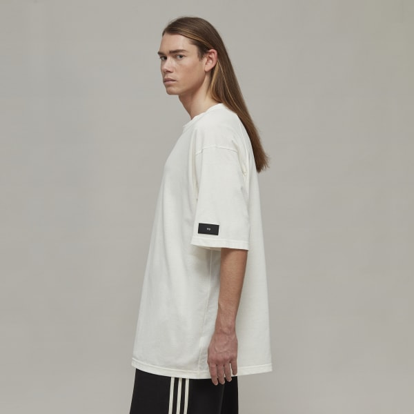 Weiss Y-3 Crepe Jersey T-Shirt