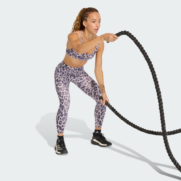 Blue Optimé Leopard 7/8 Leggings