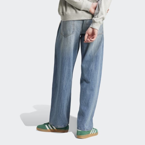 デニム・ジーパン ADIDAS ADILENIUM SEASON 3 LOOSE FIT DENIM PANTS 5FT352 adidas Adilenium Season 3 Loose Fit Denim Pants - Multicolor