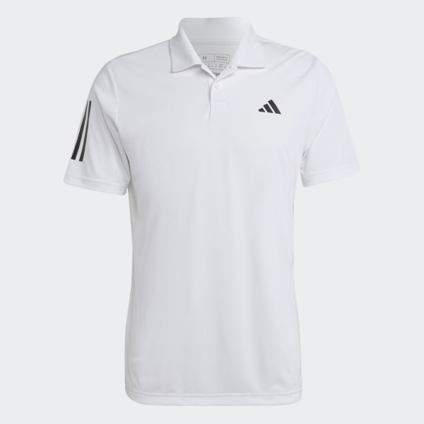 adidas Club 3-Stripes Tennis Polo Shirt - White | adidas UK