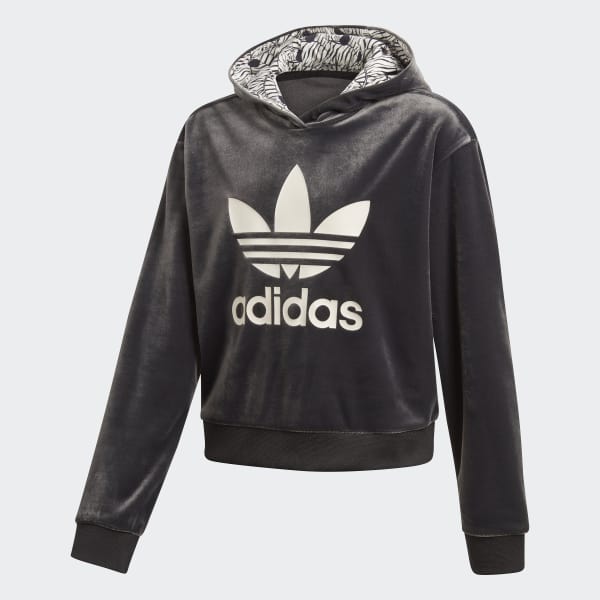 Adidas Zebra Crop Hoodie at £34.95 | love the brands
