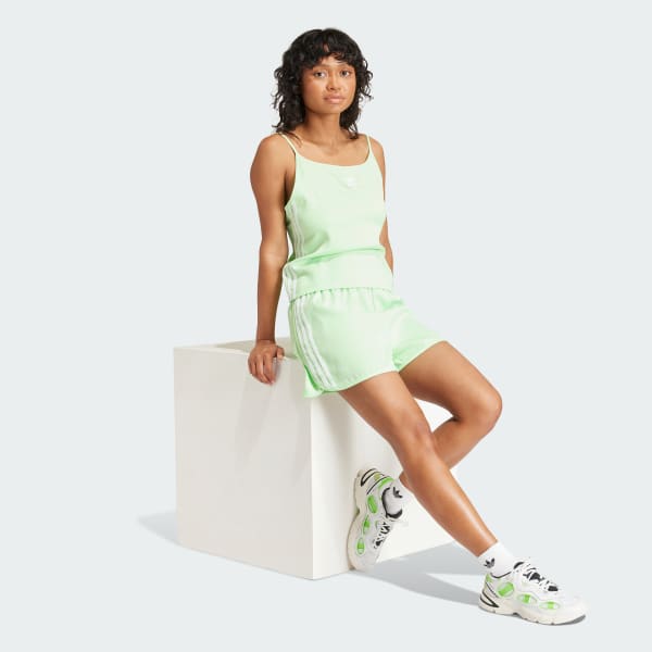 Green Adicolor Satin Sprint Shorts