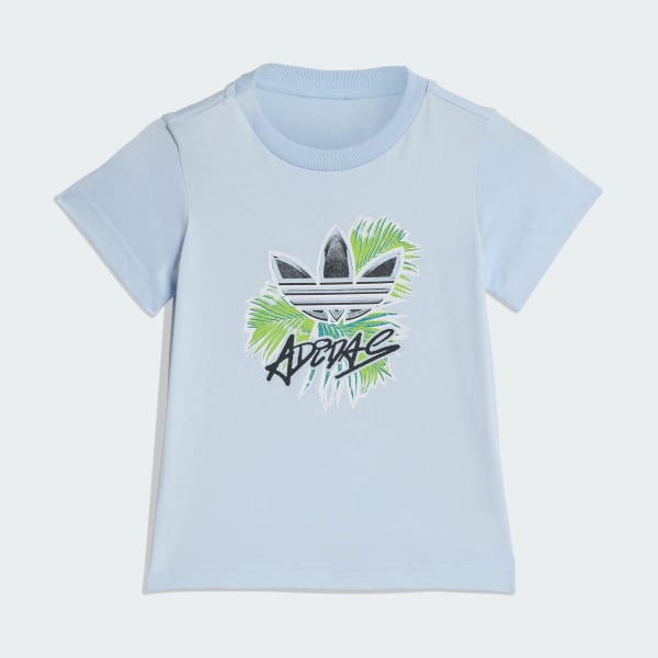 Blue AOP REGULAR SHORT TEE SET