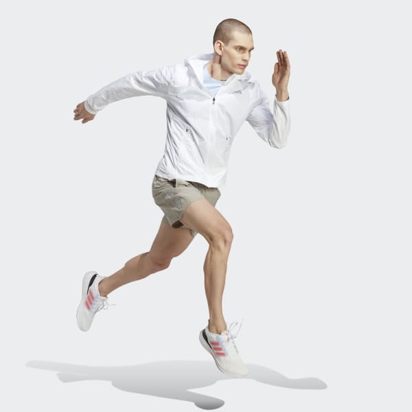 White Marathon Warm-Up Jacket