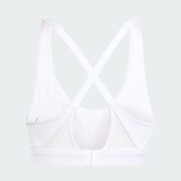 White Ultimateadidas Run Medium-Support Bra
