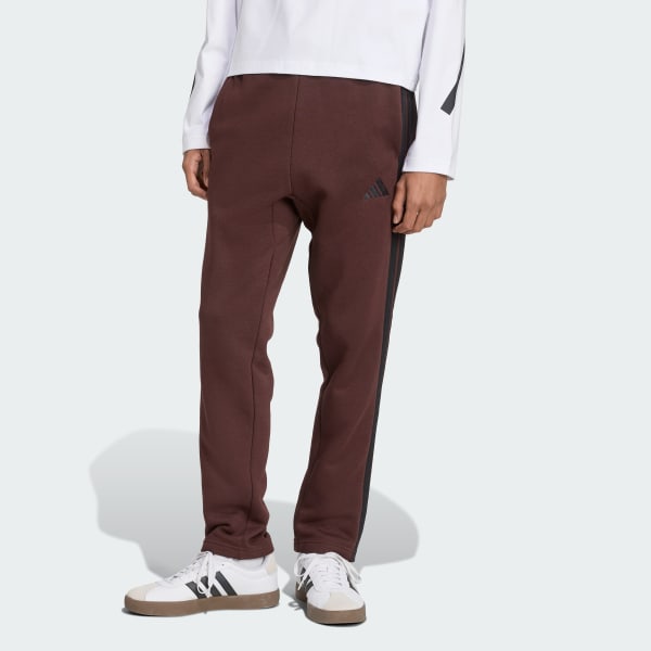 Essentials 3-Stripes Open Hem Fleece Pants