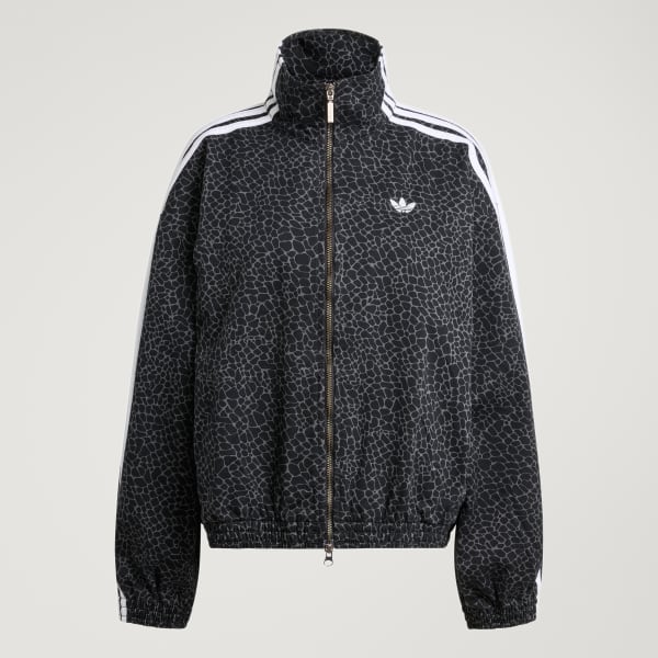 Negro CASACA FIREBIRD EXTRAGRANDE EN TEJIDO DENIM AOP