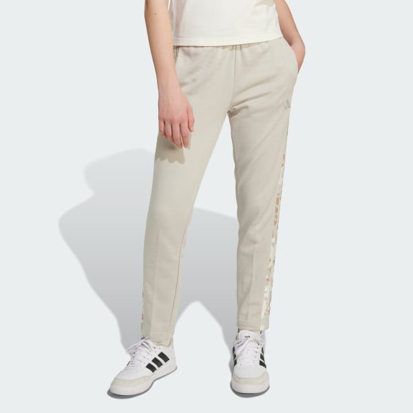 Beige Pantalon adidas Girls 3 bandes animal en tissu éponge Enfants